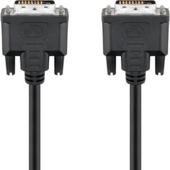 goobay DVI-kabel 1.8m Sort